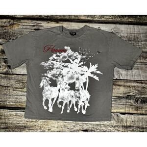 BoohooMan Horse Boxy T Shirt Homme Mens Size Small Gray